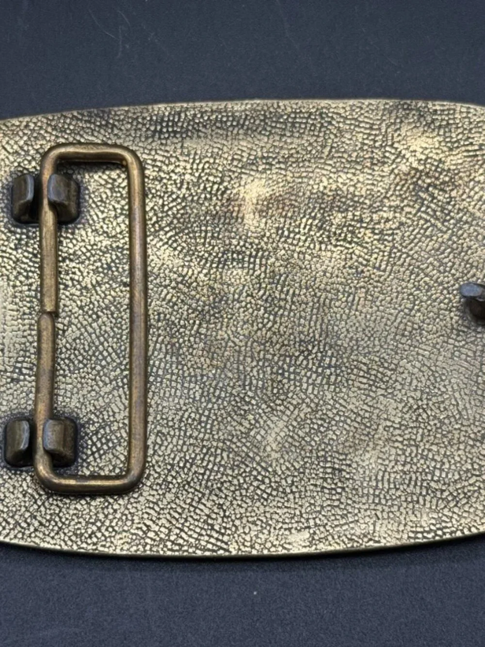 Avon Vintage Biplane Belt Buckle Brass Tone Aviation Collectible 1970s